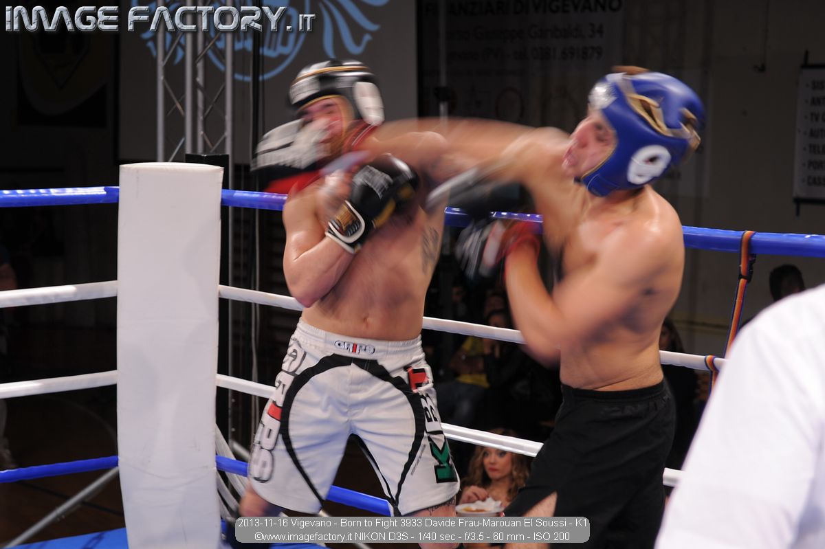 2013-11-16 Vigevano - Born to Fight 3933 Davide Frau-Marouan El Soussi - K1